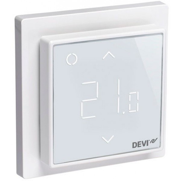 Терморегулятор DEVIreg Smart интеллектуальный с Wi-Fi, 16А (полярно белый)