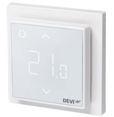 Терморегулятор DEVIreg Smart интеллектуальный с Wi-Fi, 16А (полярно белый)